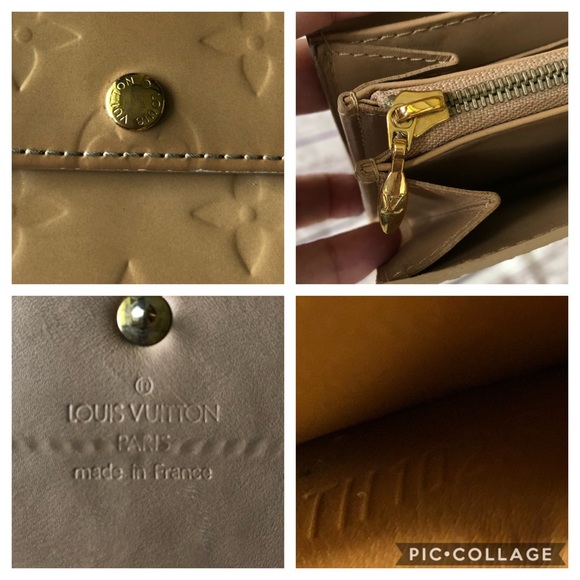 Louis Vuitton Vernis Beige Sarah long wallet. - Picture 8 of 10